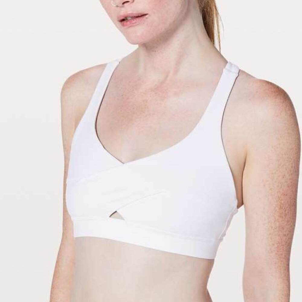 NWT Lululemon Energy Bra Wrap *Light Support B/C Cup - 12 White